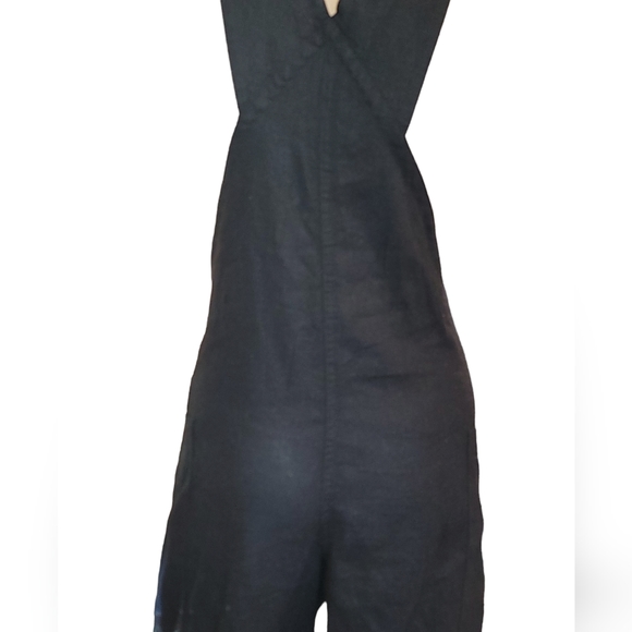 Urban outfitters black linen overall,  size xs-tp - Picture 9 of 11